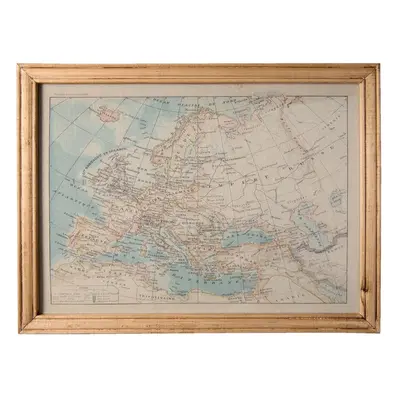 Obraz mapa Evropa - 65*2*50 cm