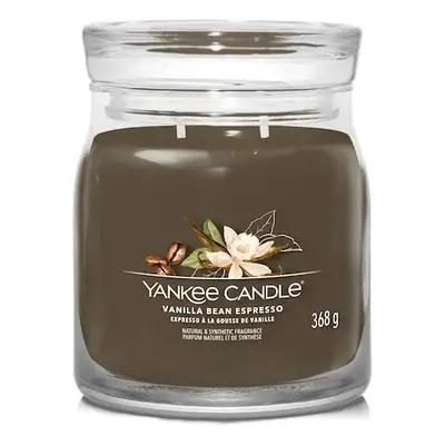 Yankee Candle vonná svíčka Signature ve skle střední Vanilla Bean Espresso 368g