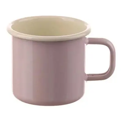 Růžový smaltovaný hrnek Pink dot - Ø8*8cm - 250ml