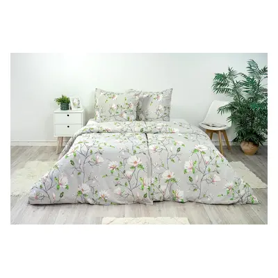 Stanex Ložní povlečení bavlněné magnolie (LS293) rozměr: 140 x 220 + 90 x 70, Zapínání: Knoflíko