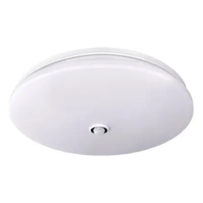 SOLIGHT LED stropní světlo PLAIN s PIR sensorem, 18W, 1260lm, 3000K, kulaté, 33cm