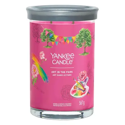 Yankee Candle vonná svíčka Signature Tumbler ve skle velká Art in the park 567g