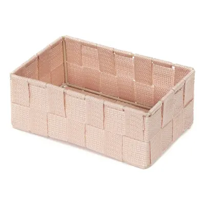 Úložný organizér do zásuvky Compactor TEX - košík M, 18 x 12 x 7 cm, růžový