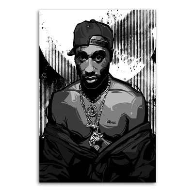 Gario Obraz na plátně 2Pac, Tupac Shakur - Nikita Abakumov Rozměry: 40 x 60 cm