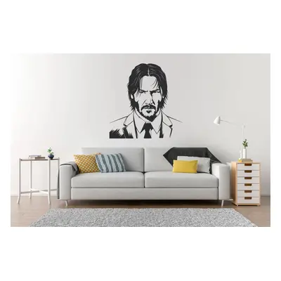 Lepy.cz Samolepka na zeď John Wick Velikost (šířka x výška): 70x71cm, Barevná varianta: Karafiát