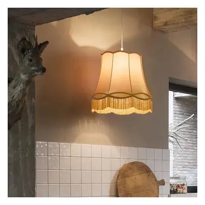 Retro závěsná lampa zlatá 45 cm - babička