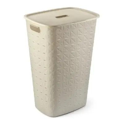 Koš na špinavé prádlo LAUNDRY HAMPER 56L, béžový