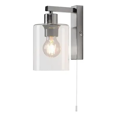 Rabalux MIROSLAW nástěnná lampa max. 1x40W | E27 | IP20 - saténový chrom