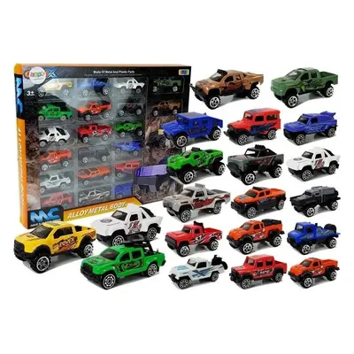 Lean Toys Sada terénních vozidel Jeep různé barvy 20 kusů