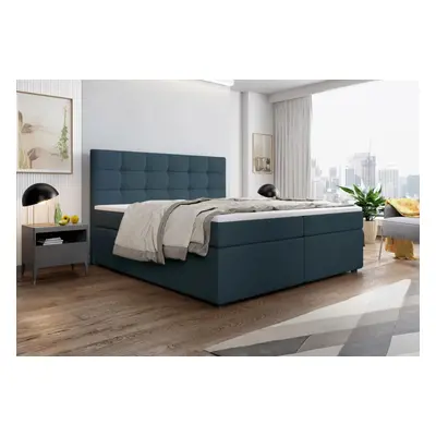 Expedo Čalouněná postel boxspring SALMA + vrchní matrace, 160x200, inari 87