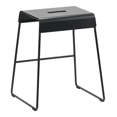 Zone Denmark Kovová stolička A-Stool Outdoor Soft Black 45 cm (nosnost 110 kg)