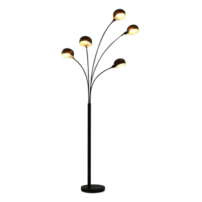 vidaXL Stojací lampa 200 cm 5 x E14 černo-zlatá