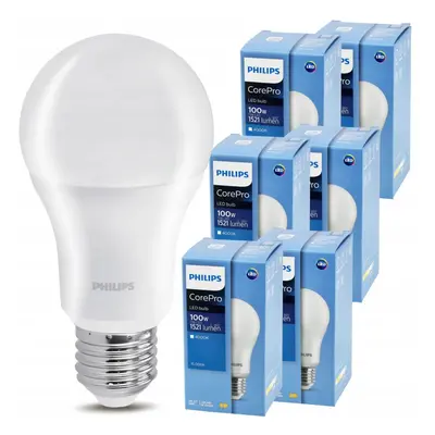 6x LED žárovka Philips E27 - 13W - 1521 lm - neutrální bílá - CorePro Premium A60