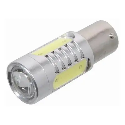 Led autožárovka 4 SMD LED 12V Ba15S s rezistorem CAN-BUS ready bílá