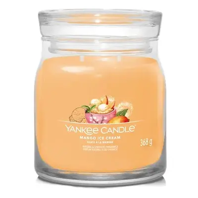 Yankee Candle vonná svíčka Signature ve skle střední Mango Ice Cream 368g