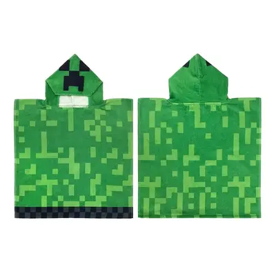 Carbotex Dětské pončo Minecraft Creeper Explode, 50 x 115 cm