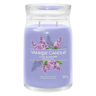 Yankee Candle vonná svíčka Signature ve skle velká Lilac Blossoms 567g