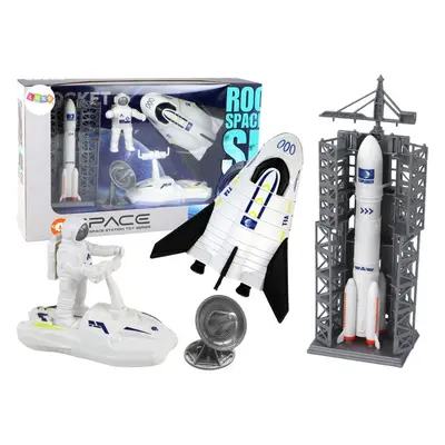 Lean Toys Sada vesmírných misí Vesmírná raketa Kosmická loď Astronaut 5 ks