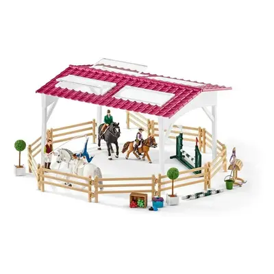 Schleich 42389 Jezdecká škola s jezdci a koňmi