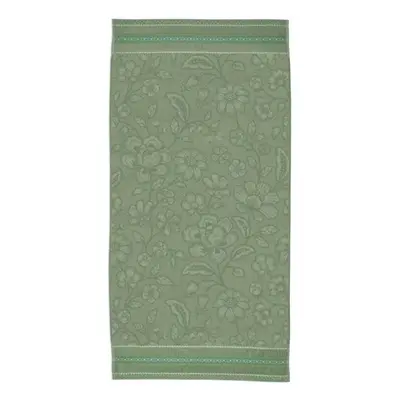 Pip Studio Jasmine Jacquard froté ručník 70x140cm, zelený