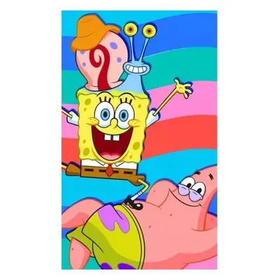 Dětský froté ručník Sponge Bob s Patrickem a Garym 30x50 cm