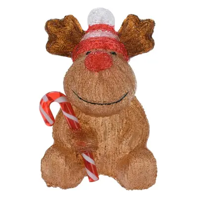 Vánoční LED dekorace Candy reindeer, 24 cm