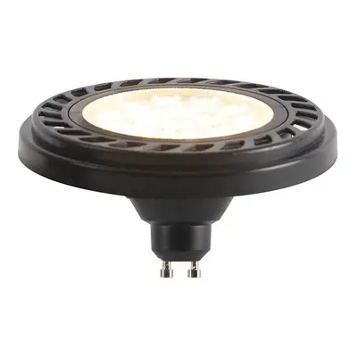 GU10 stmívatelná LED AR111 černá 8W 600 lm 2700K