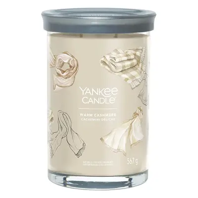 Yankee Candle vonná svíčka Signature Tumbler ve skle velká Warm Cashmere 567 g