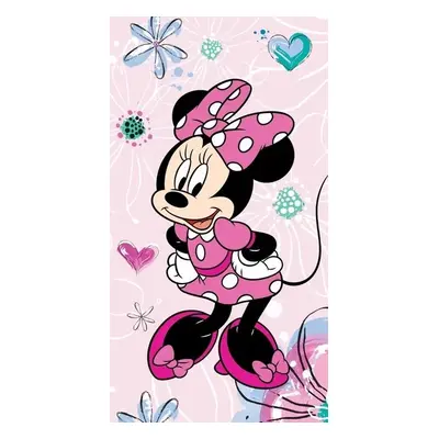 Jerry Fabrics osuška Minnie Pink bow 02 70x140 cm