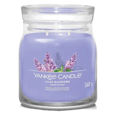 Yankee Candle vonná svíčka Signature ve skle střední Lilac Blossoms 368g