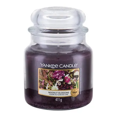 Yankee Candle vonná svíčka Classic ve skle střední Moonlit Blossoms 411 g