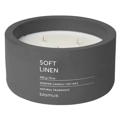 Vonná svíčka ze sojového vosku Soft Linen velká FRAGA BLOMUS