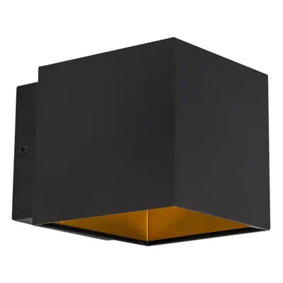 Designové nástěnné svítidlo černé / zlaté vč. LED - Caja