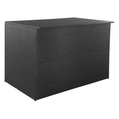 vidaXL Zahradní úložný box černý 150 x 100 x 100 cm polyratan