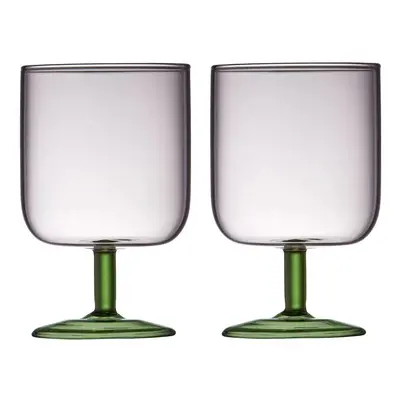 Lyngby Glas Sklenice na víno Torino 30 cl (2ks) Pink/Green