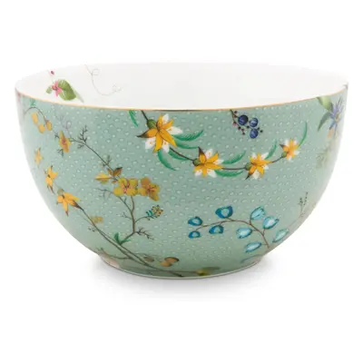 Pip Studio Jolie Flowers Blue, miska ∅12cm, modrý