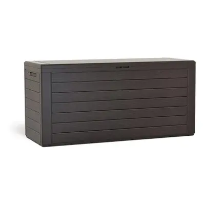 Prosperplast Zahradní box WOODEBOX umbra 116 cm - 280L