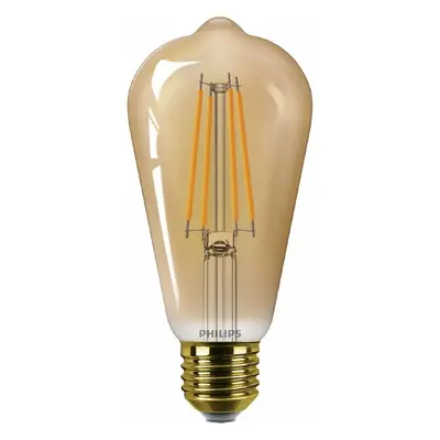 Philips LED filament žárovka E27 ST64 3,1W (25W) 1800K nestmívatelná, jantarová