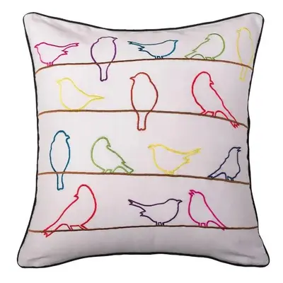 SCANquilt povlak SMART COLOR birds bílopestrá 45 x 45 cm