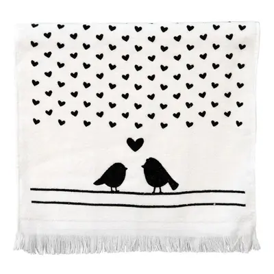 Kuchyňský froté ručník s ptáčky Love Birds - 40*66 cm