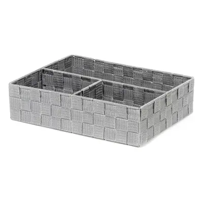 Organizér na prádlo a doplňky Compactor TEX - 3 dílný, 32 x 25 x 8 cm, šedý