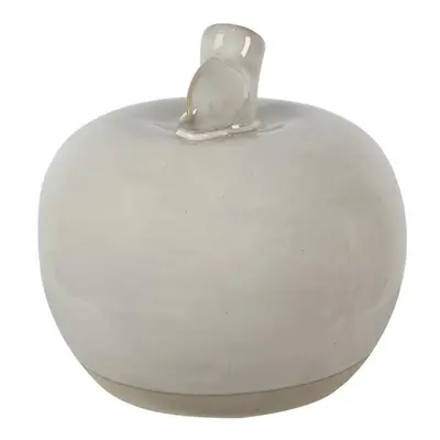 Béžová porcelánová dekorace jablko Apple S - Ø 8*8 cm