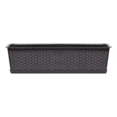 PROSPERPLAST Truhlík s miskou - RATOLLA CASE Rozměr: 39,1x17,3 cm, Barva: umbra