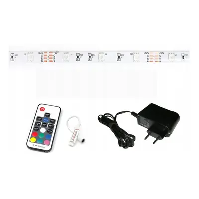 BERGE LED pásek - RGB 5050 - 2,5m - 30LED/m - 7,2W/m - IP20 - SADA