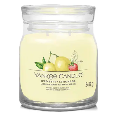 Yankee Candle vonná svíčka Signature ve skle střední Iced Berry Lemonade 368g