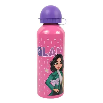 Dětská kovová láhev GLAM 500 ml růžová