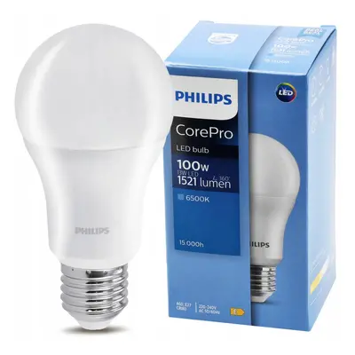 LED žárovka Philips E27 - 13W - 1521 lm - studená bílá - CorePro Premium A60