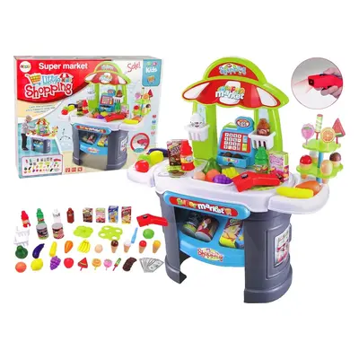 LEAN Toys Dětský Supermarket Scanner + Potraviny 12152-uniw