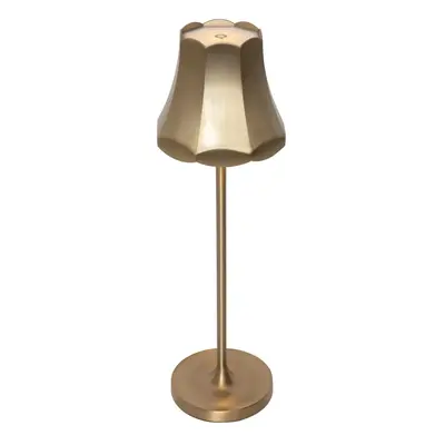 Retro stolní lampa zlatá dobíjecí IP44 - Granny