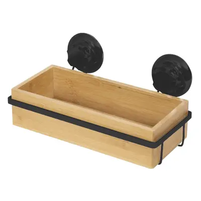 Bambusová polička na koupelnové doplňky na zeď Compactor Bestlock SPA Bamboo Black